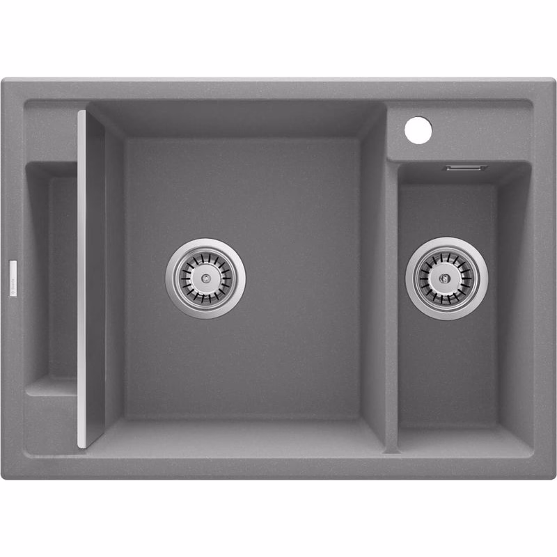 DEANTE DEANTE - Magnetic šedá metalic - Magnetic Granitový drez, 1.5 - bowl ZRM_S503