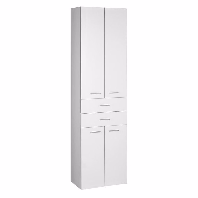 AQUALINE - ZOJA/KERAMIA FRESH skrinka vysoká 50x184x29cm, biela, zásuvky 51291