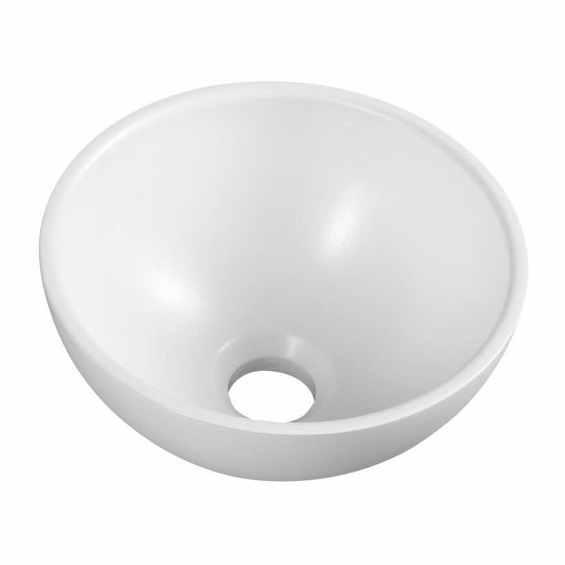 SAPHO - MINOR umývadlo na dosku, liaty mramor, priemer 26cm, biela MR260