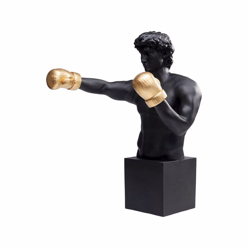Balboa dekorácia 78cm čierna/zlatá