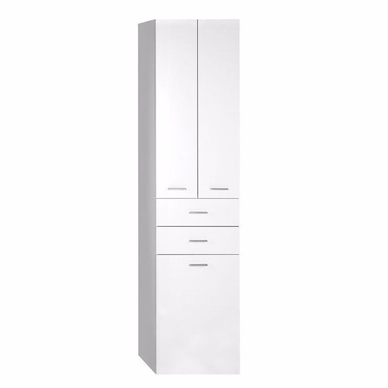 AQUALINE - ZOJA/KERAMIA FRESH skrinka vysoká s košom 50x184x29cm, biela 51293