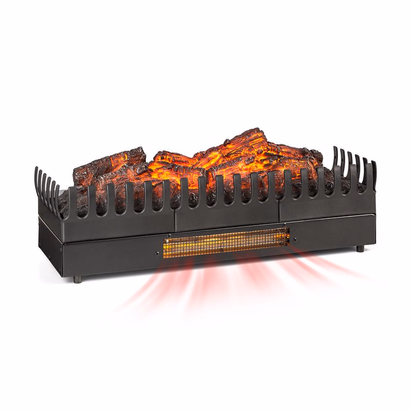 Klarstein Kamini FXL, elektrický krb, krbová vložka, 1000/2000 W, 2 W LED, čierny