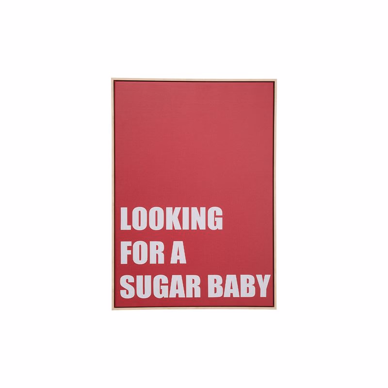 Sugar Baby obraz červený 50x70 cm