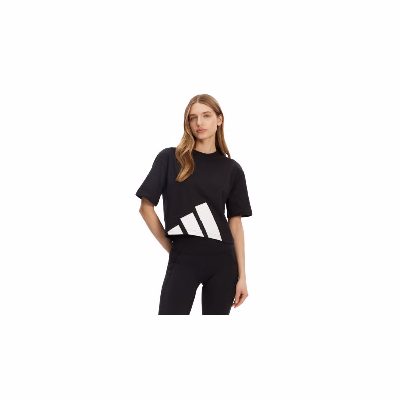 Dámske tričko s krátkym rukávom ADIDAS W BL SJ BF T BLACK WHITE