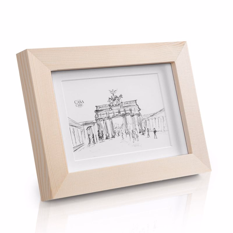 Casa Chic Edinburgh, rám na obrázky, obdĺžnikový, fotky 10 x 15 cm, pasparta, pravé drevo