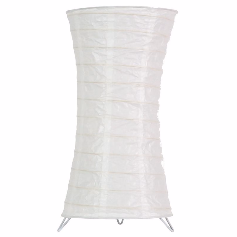 Stojacia lampa z papiera biela noc 60W E27 Tai