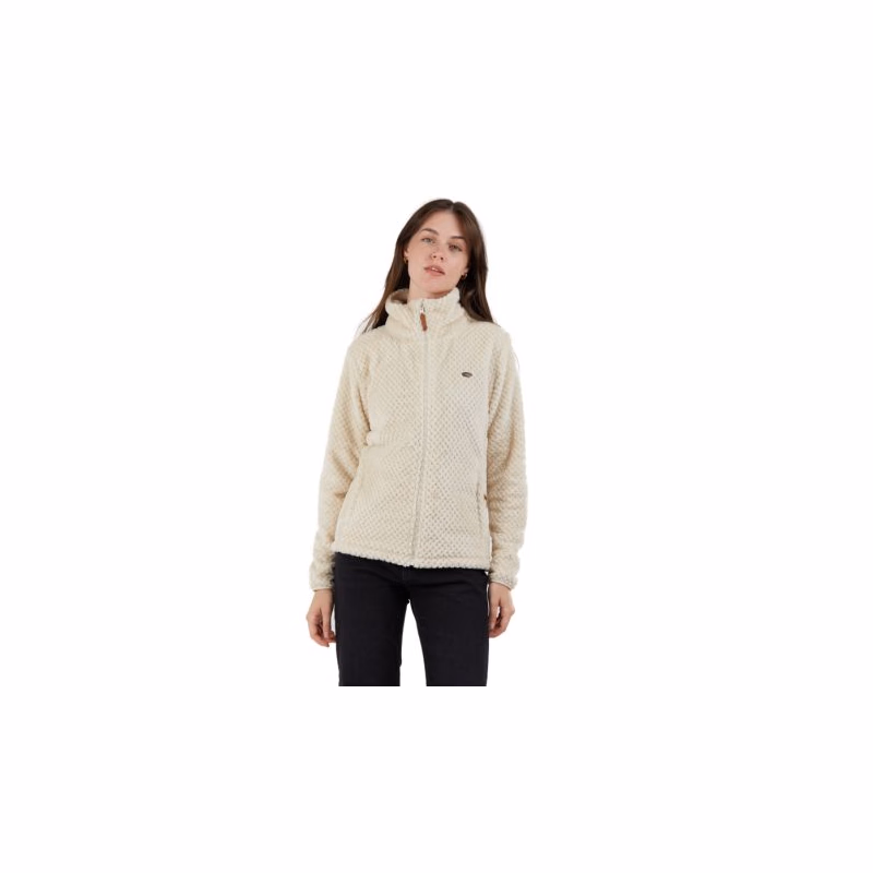 Dámska mikina so zipsom FUNDANGO Shiren Fleece Jacket-150-butter