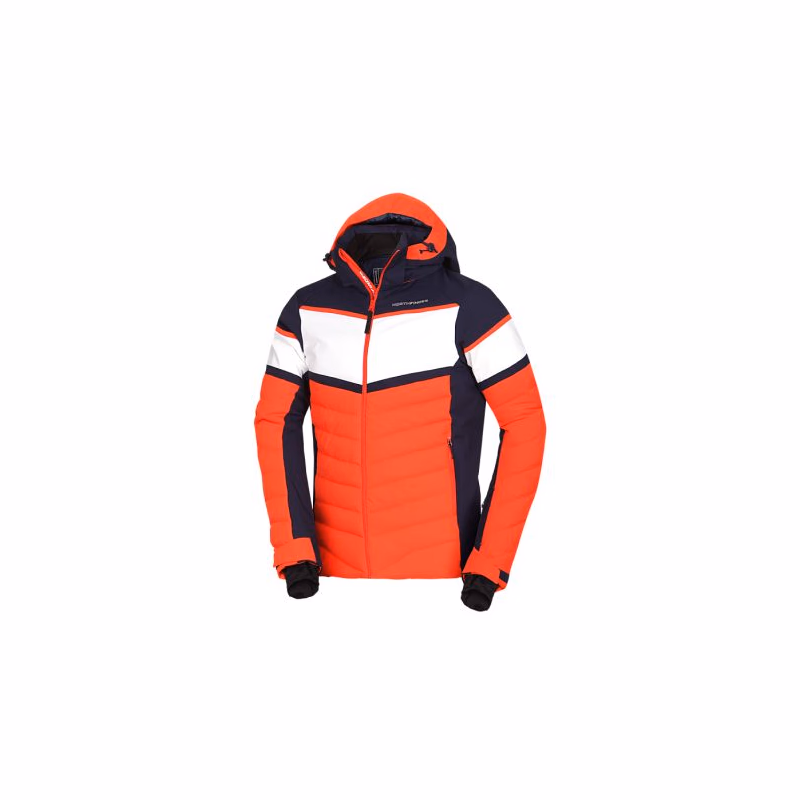 Pánska lyžiarska bunda NORTHFINDER VITTORIO-171orangeblue