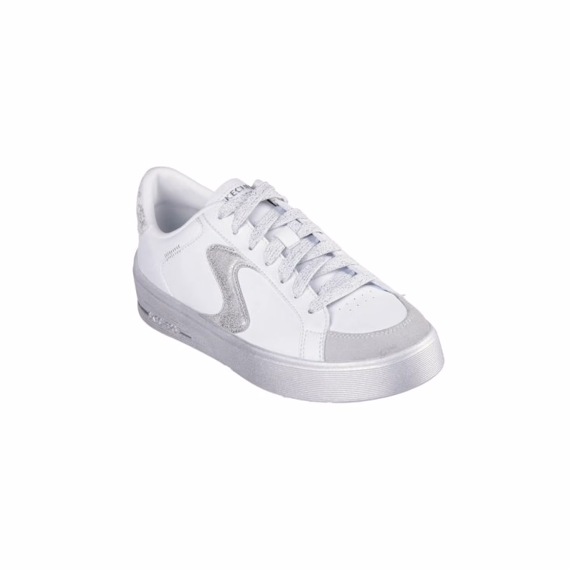 Dámska rekreačná obuv SKECHERS Hiland Quite Chic white silver