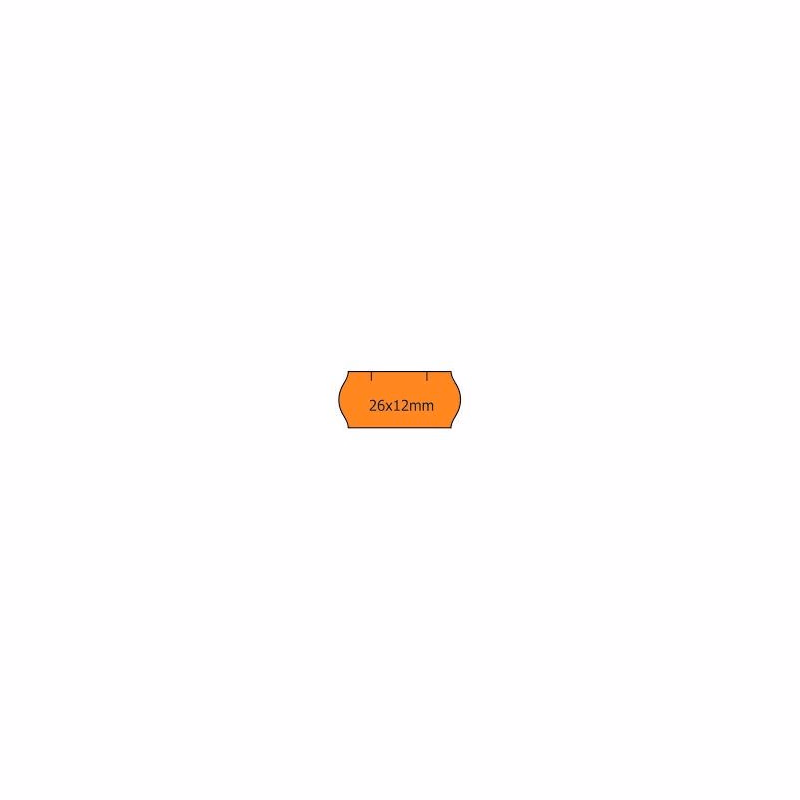 Etikety Contact 26x12mm oranžové