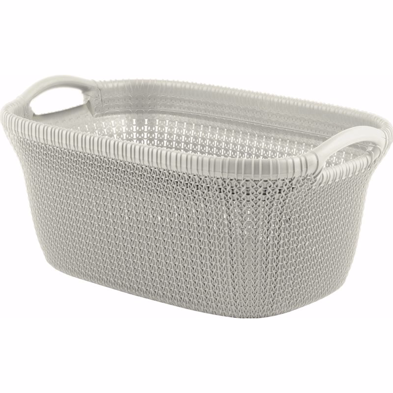 CURVER Kôš na čistú bielizeň KNIT 40l | krémová