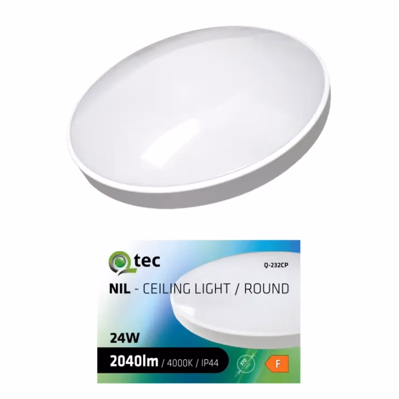 Stropná lampa QTEC 24W 4000K