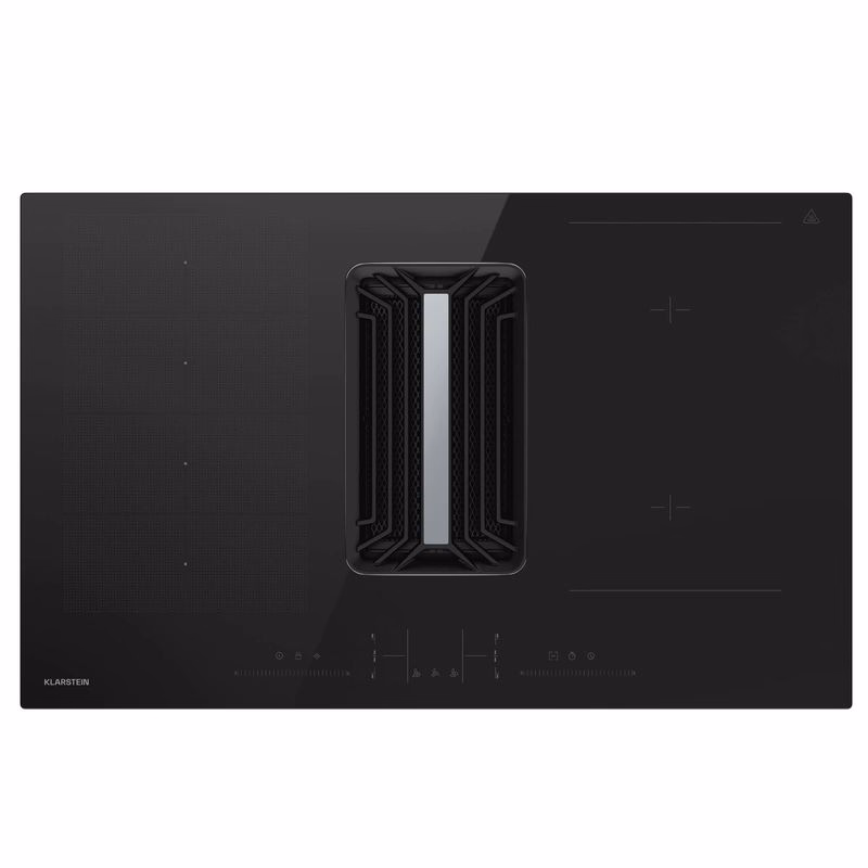 Klarstein AirJet Hybrid Down Air System, Indukčná varná doska s integrovaným digestorom, 600 m³/h, EEK A++