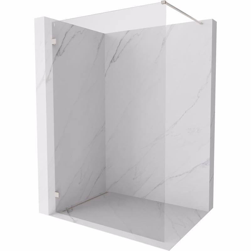 MEXEN/S - Lunar Sprchová zástena WALK-IN ľavá 50 x 200, transparent 8 mm, nikel kartáčovaný 830-050-000-97-00-L