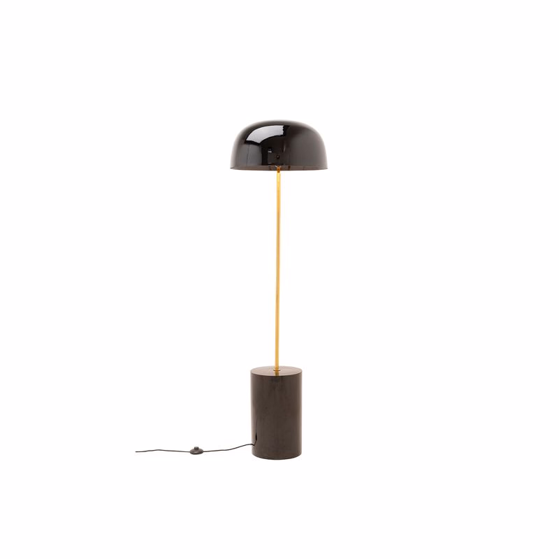 Loungy stojaca lampa čierna 160 cm
