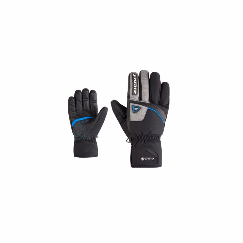Pánske lyžiarske rukavice ZIENER Galiso-Z GTX + Gore plus warm-111044-12798-Black blue