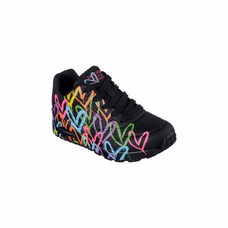 Dámska vychádzková obuv SKECHERS Uno Highlight Love black multi