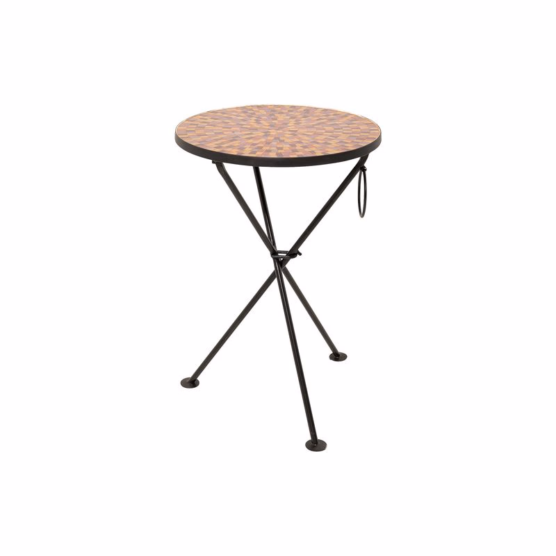 Clack Mosaic príručný stolík červený Ø35 cm