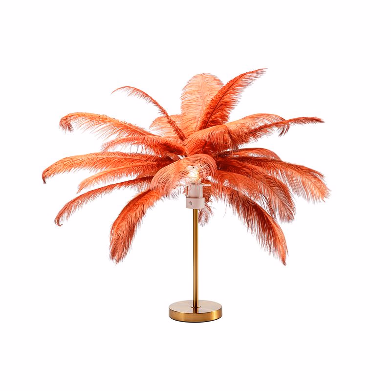 Feather Palm stolová lampa červená