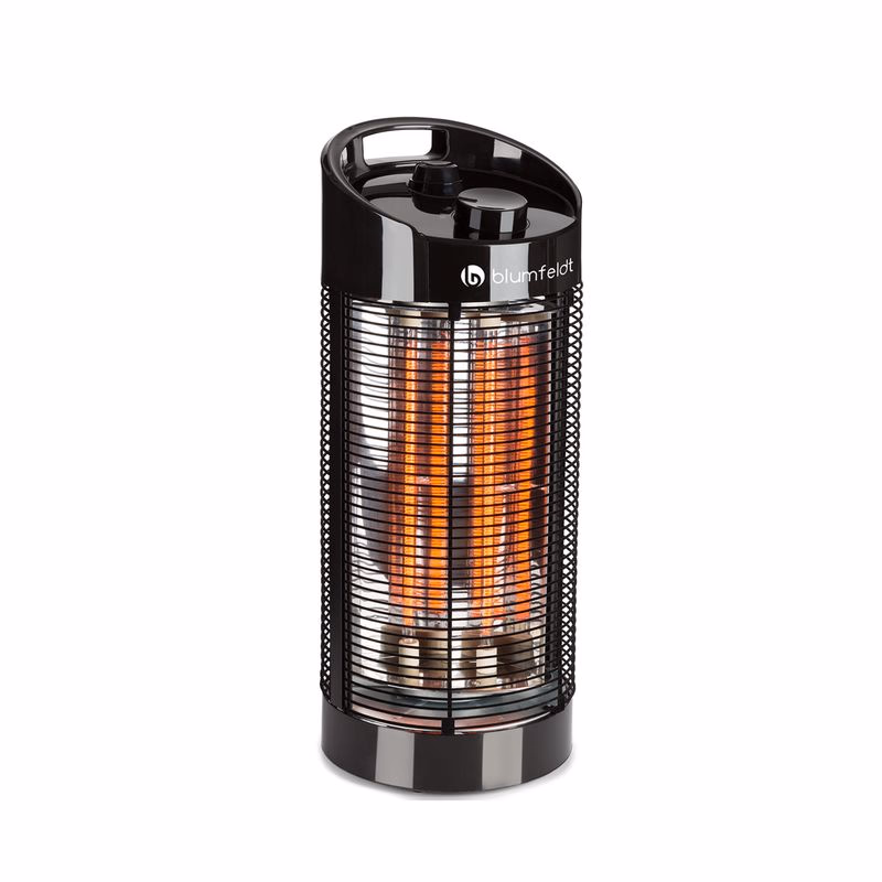Blumfeldt Heat Guru 360, stojanový ohrievač, 1200/600 W, 2 stupne ohrevu, IPX4, čierny