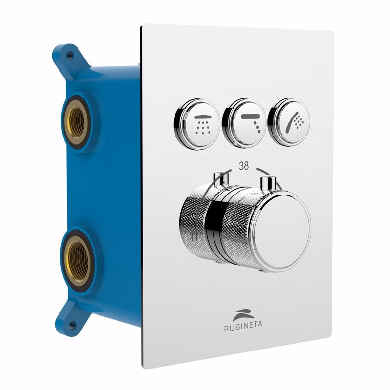 Rubineta - Termostatická podomietková batéria Thermo-3F OLBAPM0016