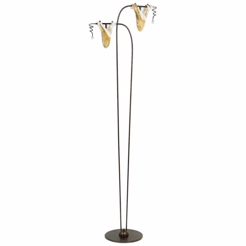 Dvojitá stojaca lampa Patina 2 Magma