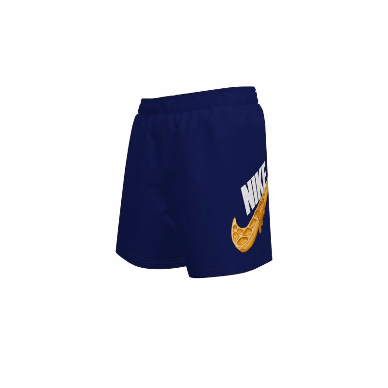 Chlapčenské plavky NIKE SWIM WAFFLE SWOOSH 4 inch MIDNIGHT-MIDNIGHT NAVY