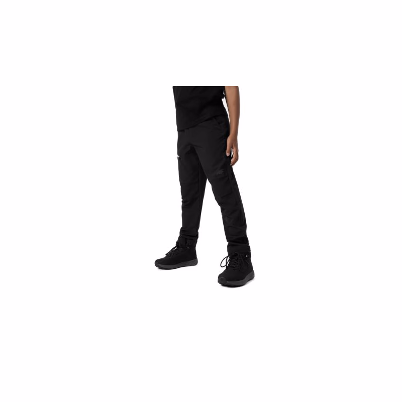 Chlapčenské turistické nohavice 4F JUNIOR TROUSERS FNK M098-20S-DEEP BLACK