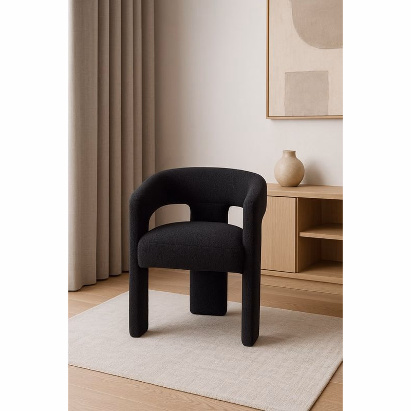 Leith LET71BLK Tapetovaná stolička