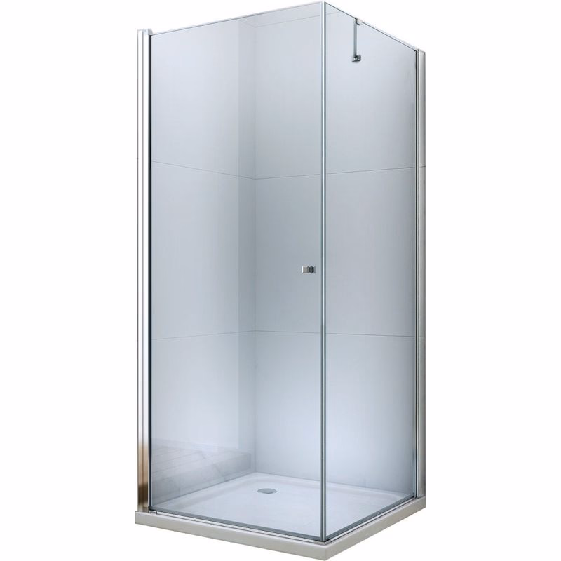 MEXEN/S - PRETORIA sprchovací kút 80x80, transparent, chróm 852-080-080-01-00