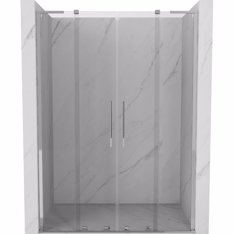 MEXEN/S - Velar L Duo posuvné sprchové dvere 150, transparent, chróm 871-150-003-02-01