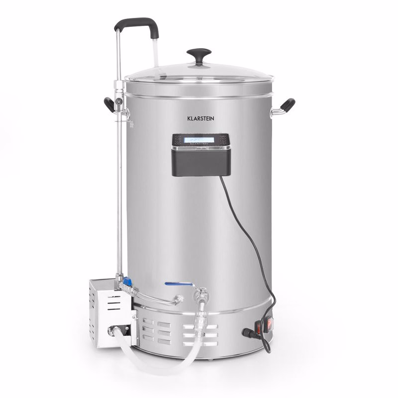 Klarstein Brauheld Pro, sladový kotol, 45 l, 3300 W, 30 – 100 °C, obehové čerpadlo, nehrdzavejúca oceľ