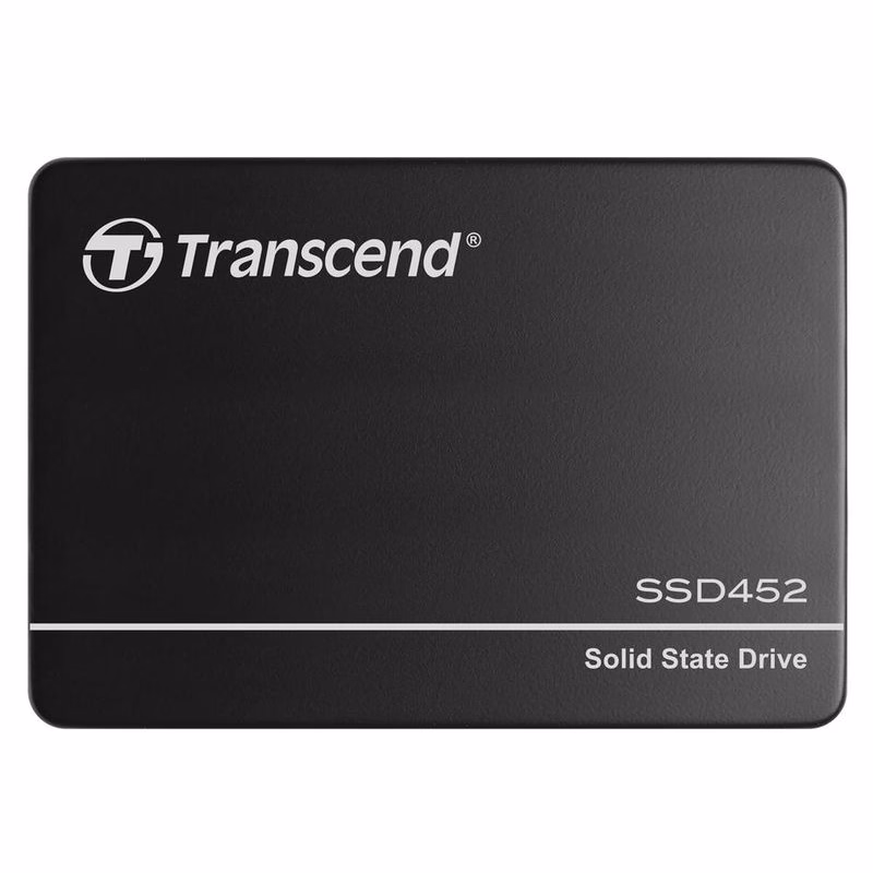TRANSCEND SSD452K-I 256 GB Industrial (3K P/E) SSD disk 2.5" SATA3, 3D TLC, Aluminium case, 560 MB/s R, 520 MB/W, čierny