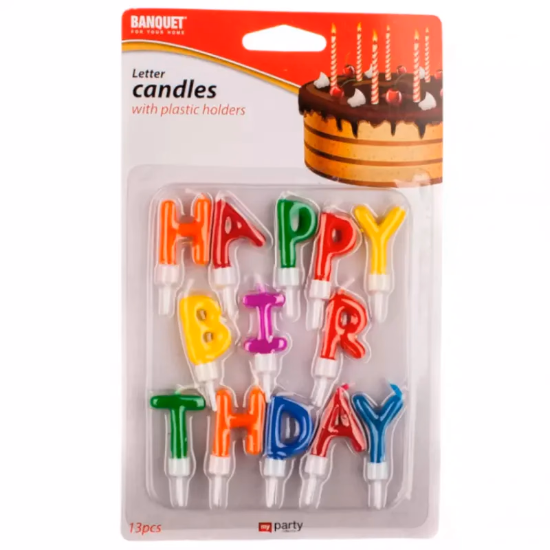 Sviečky happy birthday 13 ks