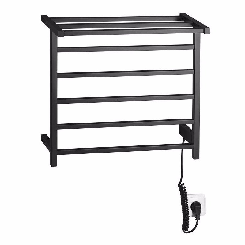 SAPHO - ELZOR elektrický sušiak uterákov 500x470 60 W, čierna mat EB510