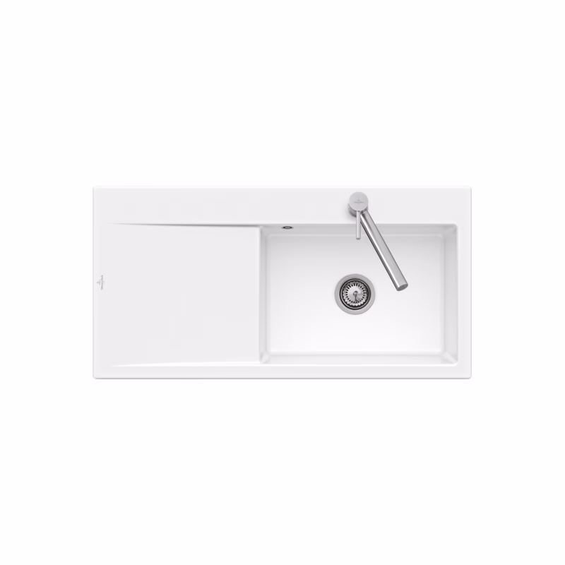 VILLEROY & BOCH VILLEROY & BOCH - Keramický drez Subway Style 60 White alpín nadstavný 1000 x 510 bez excentru 336101R1