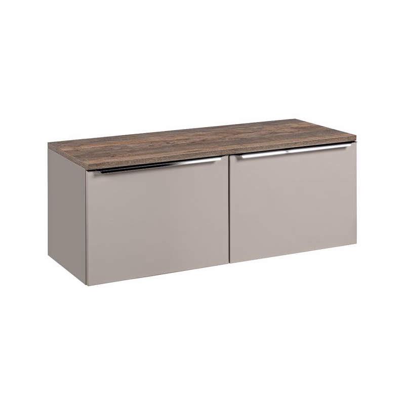 ArtCom Kúpeľňová skrinka s doskou SANTA Fe Taupe D120/1 | 120 cm
