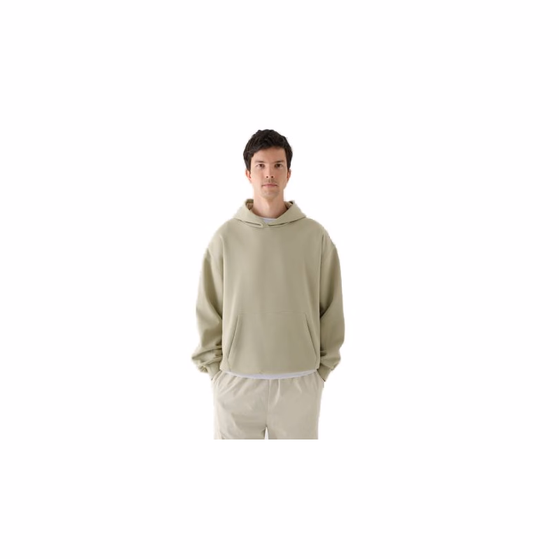 Pánska mikina s kapucňou 4F SWEATSHIRT-WAW24TSWSM1311-44S-OLIVE