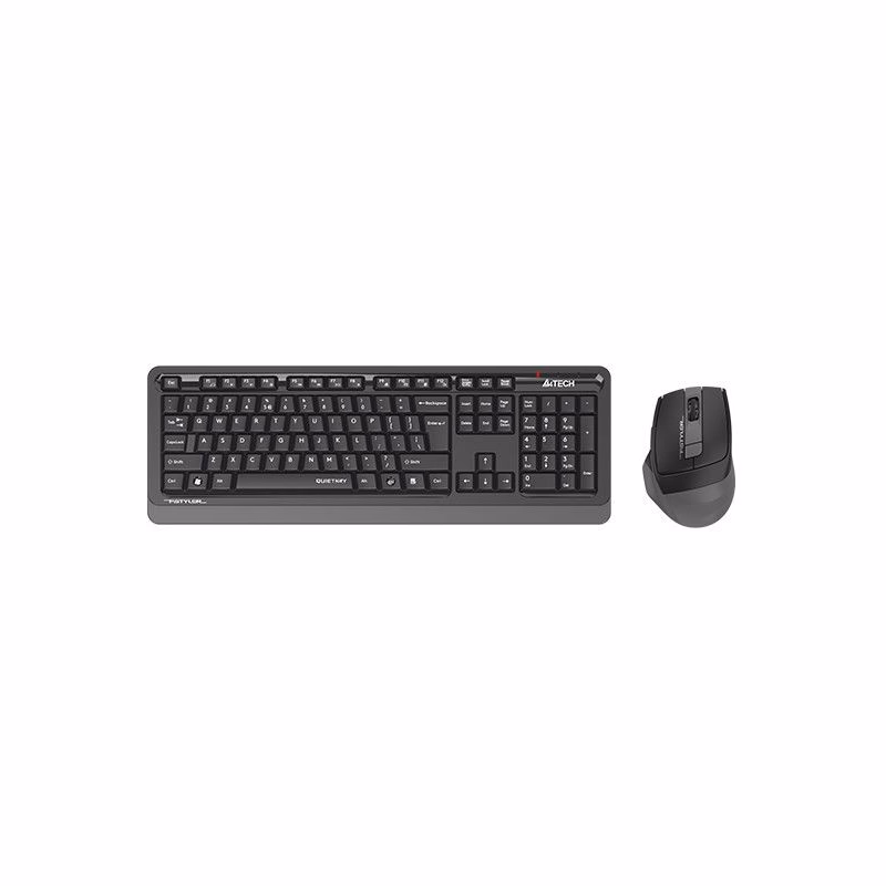 A4tech FGS1035Q, bezdrôtový kancelársky set klávesnica s myšou, šedá