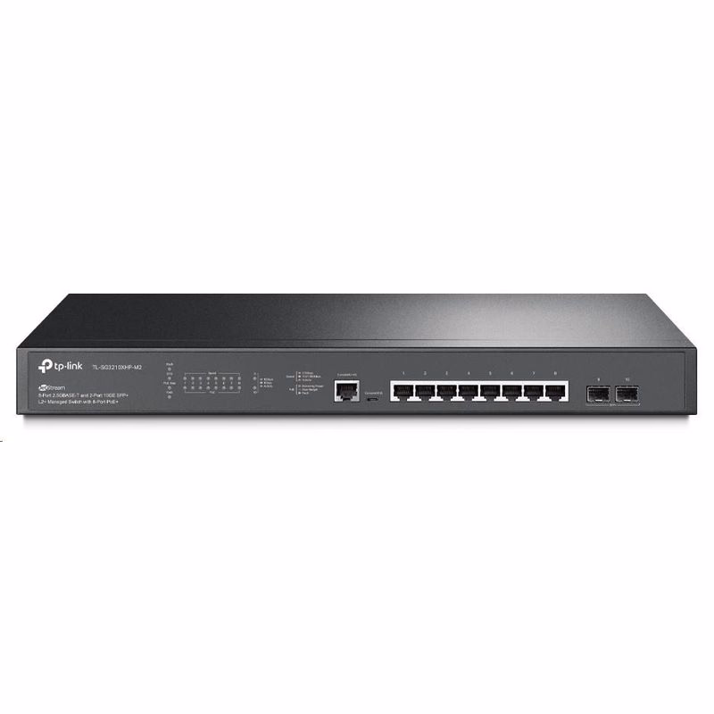 TP-Link OMADA JetStream switch TL-SG3210XHP-M2 (8x2, 5GbE, 2xSFP+, 8xPoE+, 2xConsole)