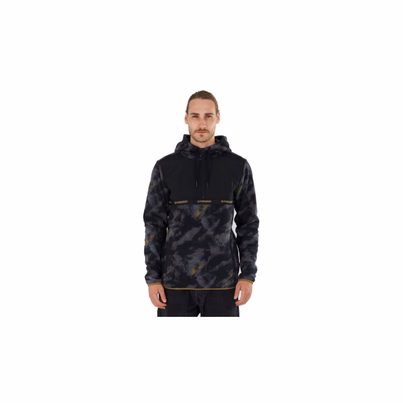 Pánska lyžiarska mikina s 1 2 zipsom FUNDANGO Exodus Hybrid Jacket-585-moor