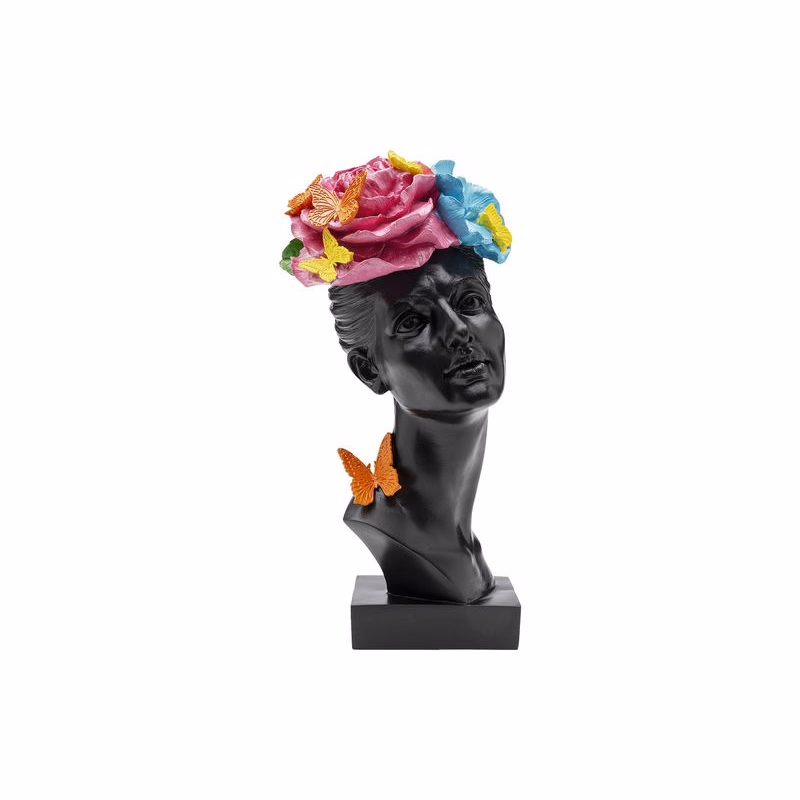 Butterfly Lady soška čierna 41 cm