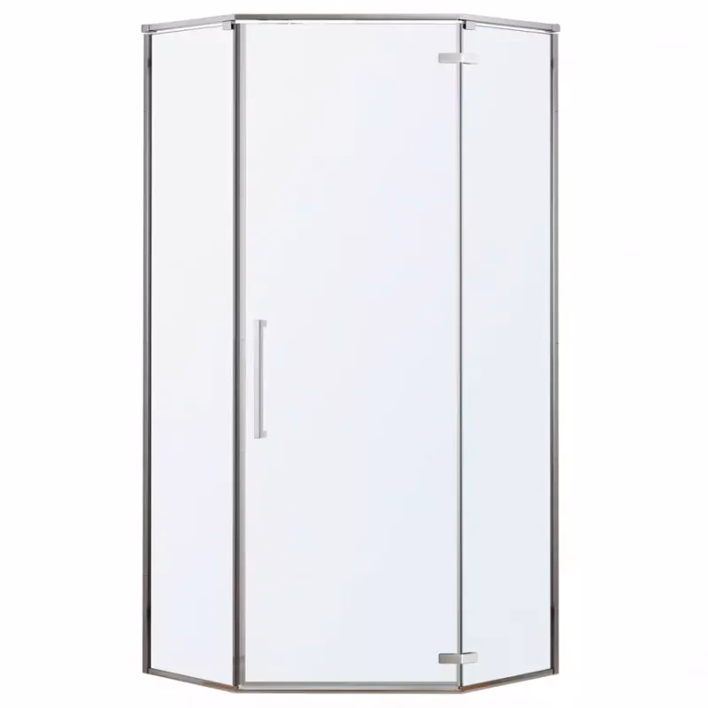 Sprchový kút päťuholníkový Lambda 90x90x195 chróm