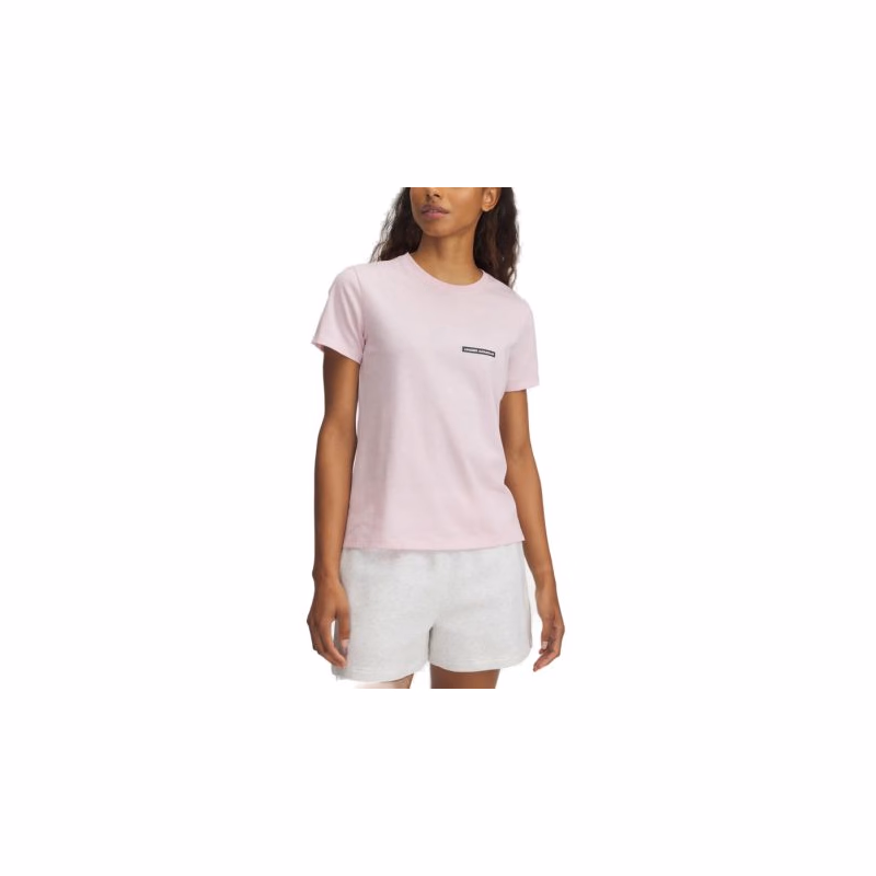 Dámske tričko s krátkym rukávom UNDER ARMOUR UA Rival Outline SS-PNK