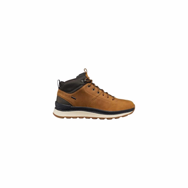 Pánske členkové zimné topánky GEOX Spherica Actif X2 Mid M mustard