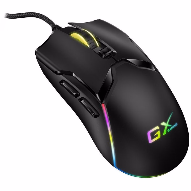 Genius GX Gaming Scorpion M700, Myš, herná, drôtová, optická, 800-7200DPI, 6 tlačidiel, RGB podsvietenie, USB, čierna