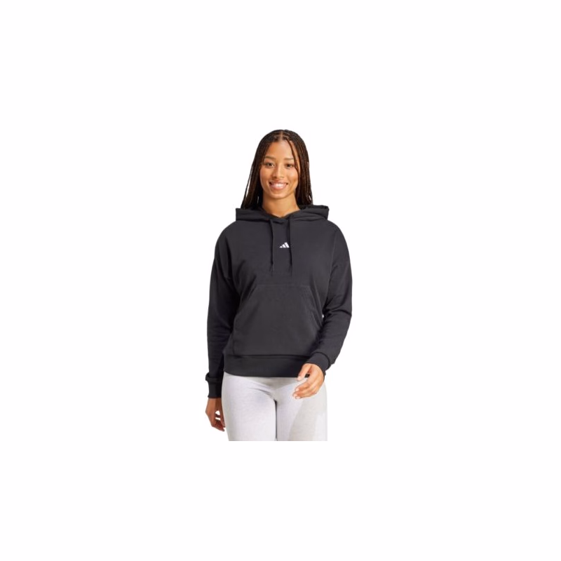 Dámska mikina s kapucňou ADIDAS W SL FT HD BLACK WHITE