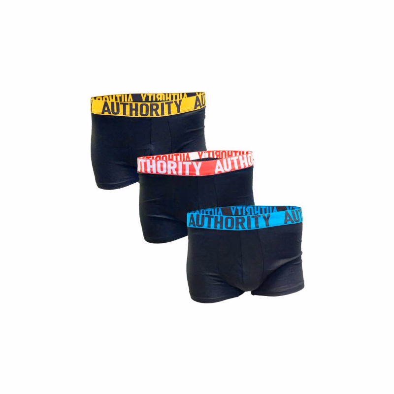 Pánske boxerky AUTHORITY B - BAPE 3PCK BLK MIX GUM