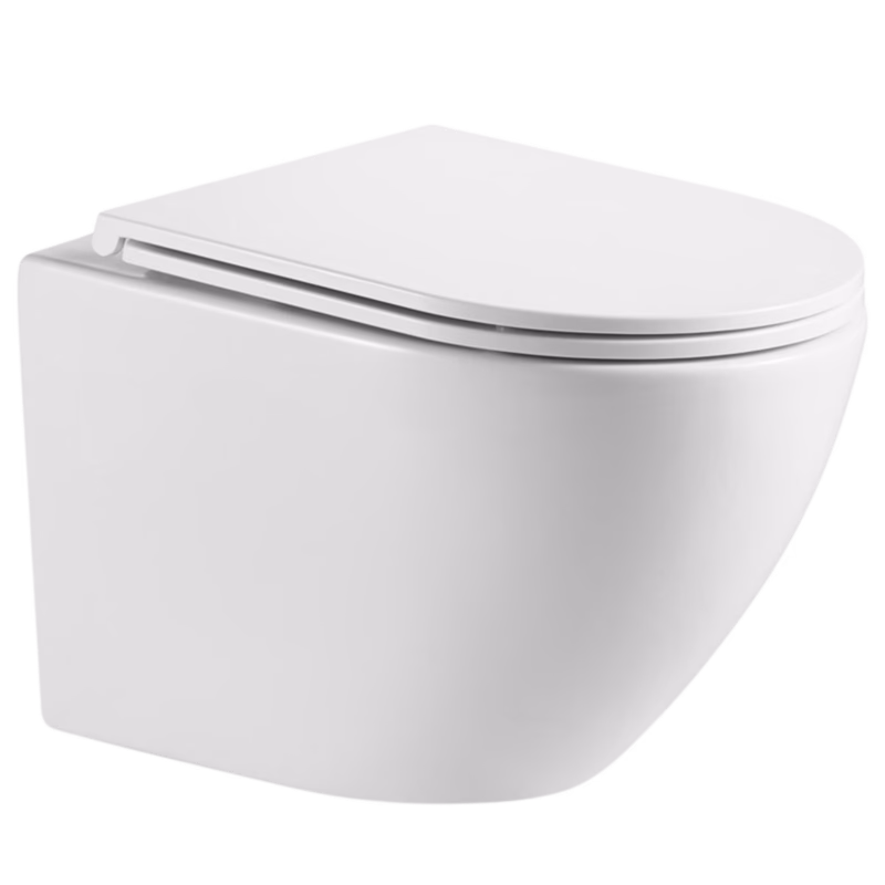 INVENA - Závesná WC misa LIMNOS /VÍROVÉ SPLACH/, vrátane soft/close sedátka CE-93-001-L