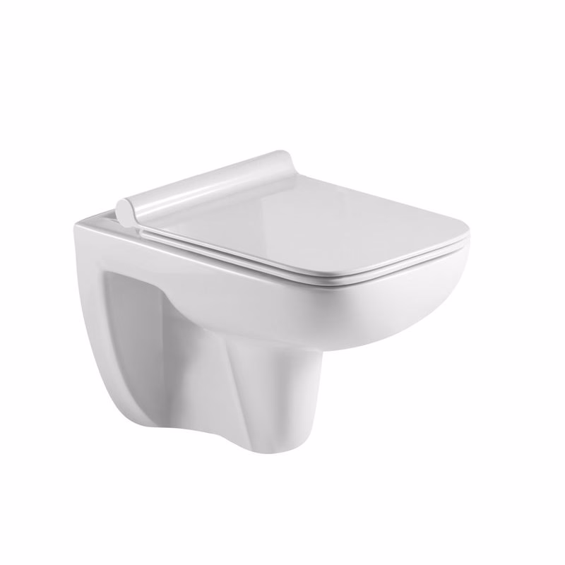 OLSEN SPA - Závesné WC ADDATO RIMLESS sa SLIM sedadlom Soft-close OLKLT2005E